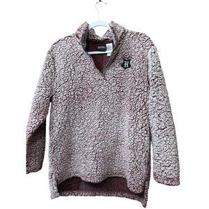 Harry Potter Womens Medium 8/10 Sherpa Quarter-Zip Pullover Sweater